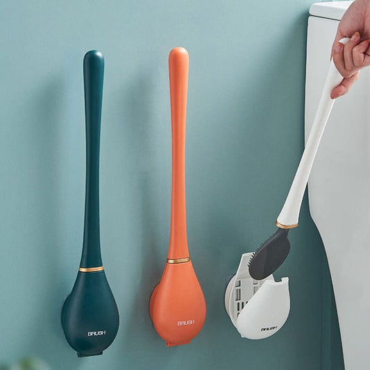 Bathroom Toilet Brush Set with Holder & Tray - Pexav