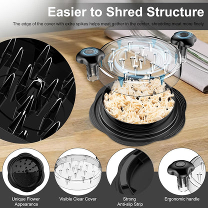 Ergonomic Chicken Shredder Tool - ErgoShredder-Black-Nora Luxe