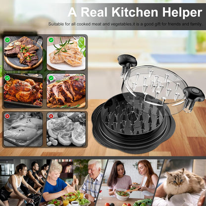 Ergonomic Chicken Shredder Tool - ErgoShredder-Black-Nora Luxe