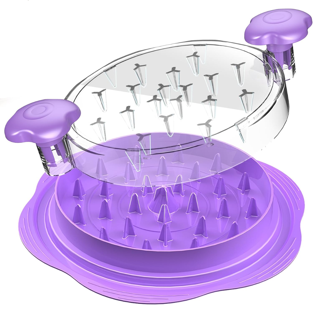 Ergonomic Chicken Shredder Tool - ErgoShredder-Purple-Nora Luxe