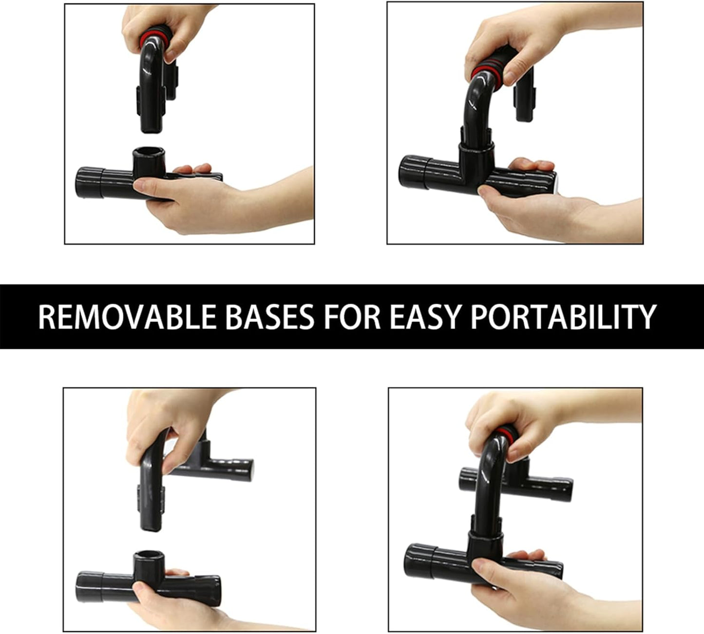Ergonomic Push-Up Bars with Non-Slip Base-Nora Luxe