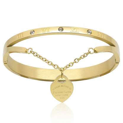 Timeless Heart Bangle | Classic Ladies Jewelry - Pexav