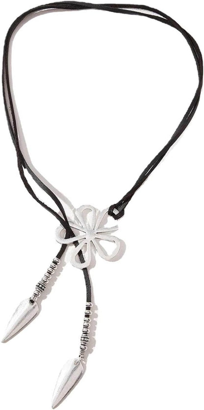Ethnic Style Flower Necklace | Bohemian Floral Pendant-Nora Luxe