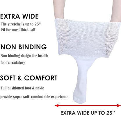 Extra Wide Diabetic & Lymphedema Socks - VitalSox-Nora Luxe