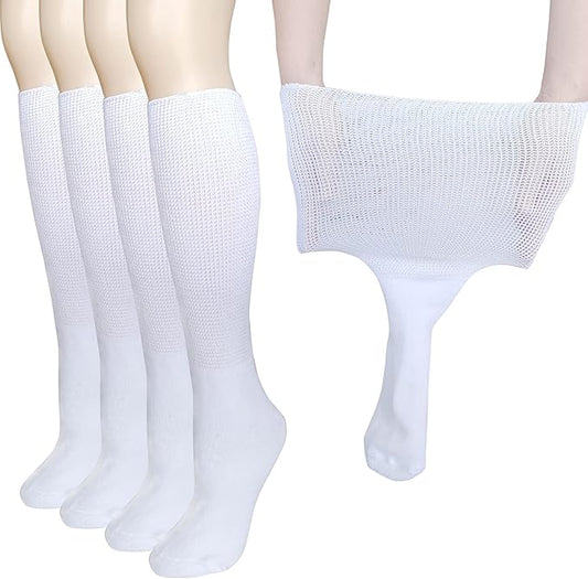 Comfortable Plus Size Medical Crew Socks - Pexav