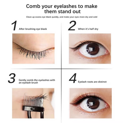 Eyelash Comb & Separator - Precision Tool for Perfect Eyelashes-Black-Nora Luxe