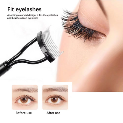 Eyelash Comb & Separator - Precision Tool for Perfect Eyelashes-Black-Nora Luxe