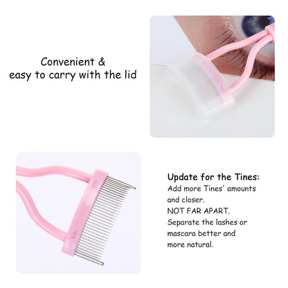 Eyelash Comb & Separator - Precision Tool for Perfect Eyelashes-Black-Nora Luxe