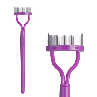 Eyelash Comb & Separator - Precision Tool for Perfect Eyelashes-Purple-Nora Luxe