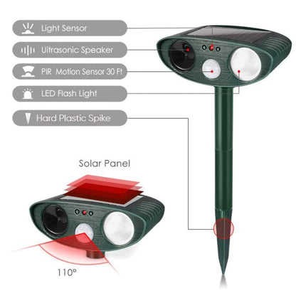 Solar Powered Outdoor Pest Repeller