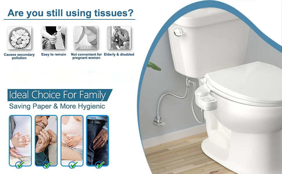 Self Cleaning Toilet Bidet Kit