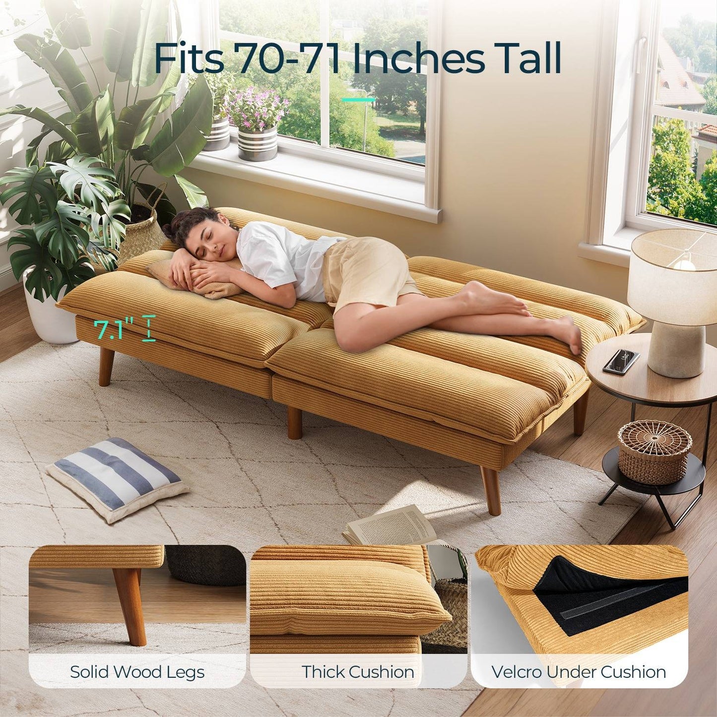 Space Saving Sleeper Sofa Bed