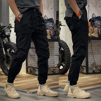 Men's Flexible Work Cargo Pants with Tool Pockets
