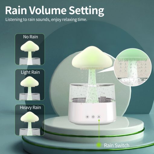Compact Desk Lamp Humidifier Aroma Diffuser Night Light
