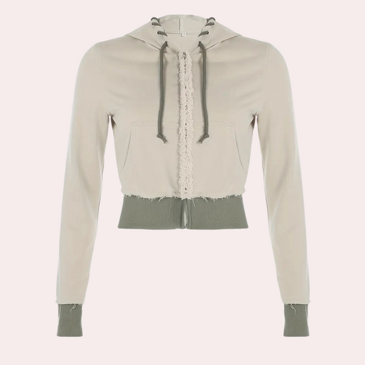 Stylish Women's Hooded Coat - Elise - Pexav