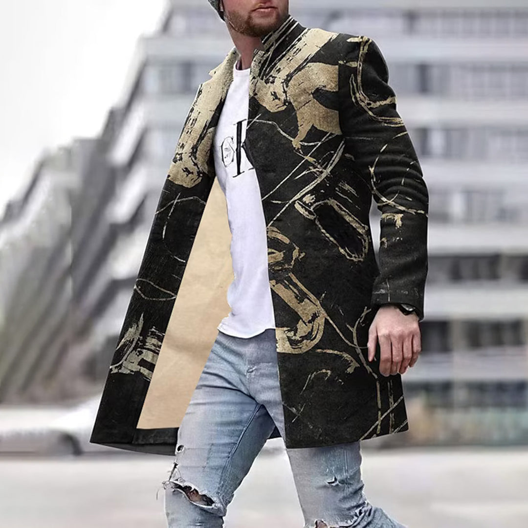 Stylish Mens Coat with Classic Design - Pexav