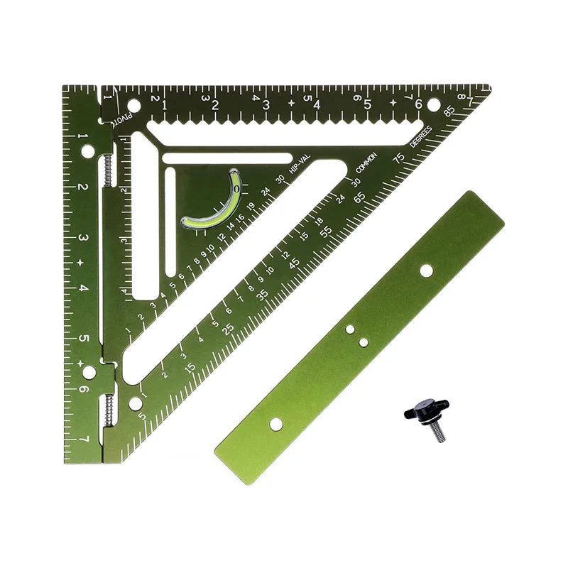 Accurate Rafter Square Tool with Level and Marking Guide