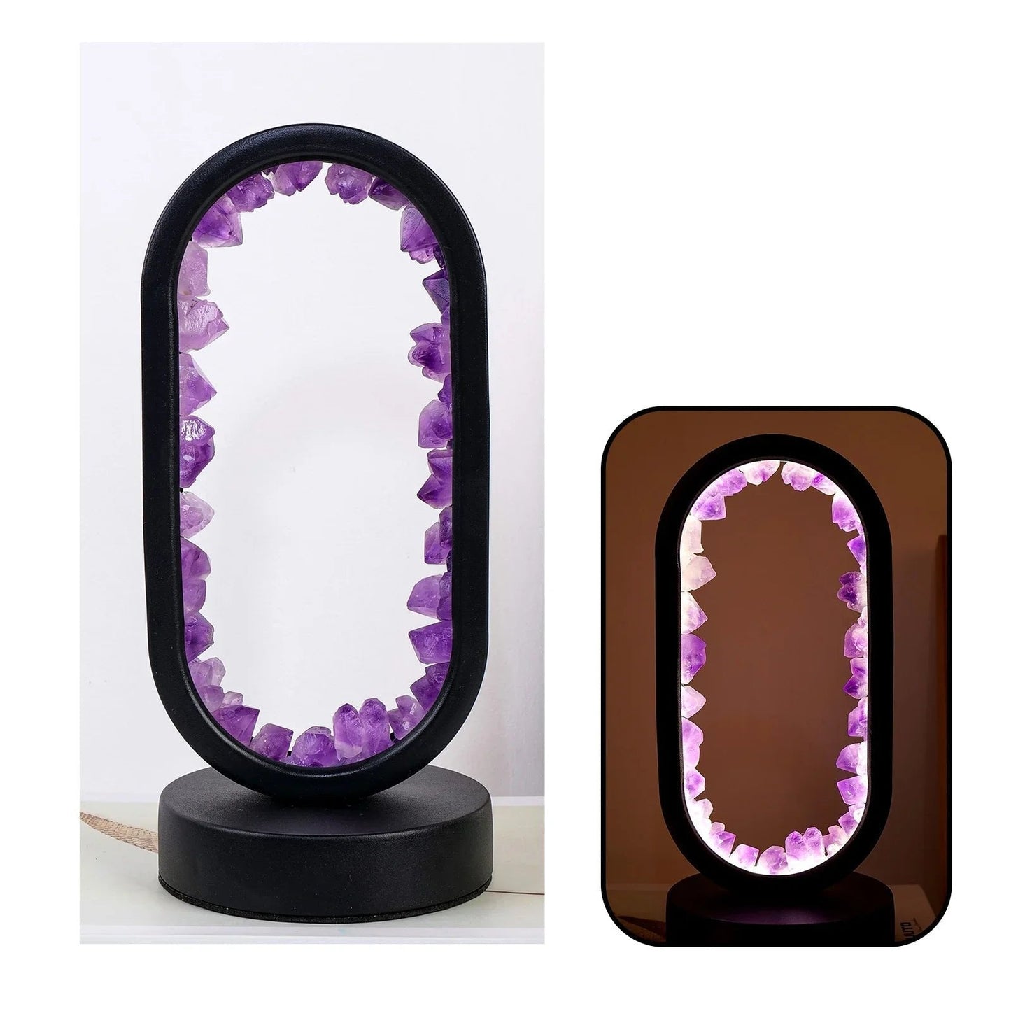 Purple Gemstone Dimmable Desk Lamp