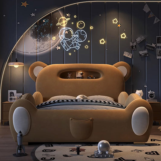 Cozy Teddy Soft Childrens Bed - Pexav