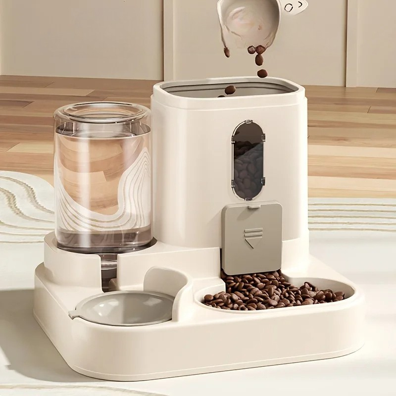 Dual Pet Food and Water Bowl Station - Pexav