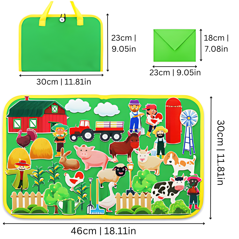 Felt Story Set - StoryFelt-Zoo-Nora Luxe