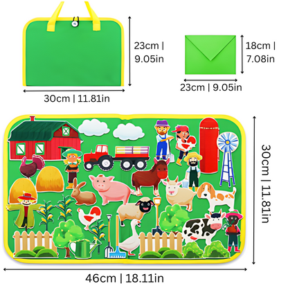 Felt Story Set - StoryFelt-Zoo-Nora Luxe