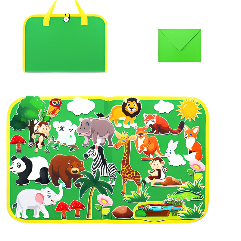 Felt Story Set - StoryFelt-Zoo-Nora Luxe