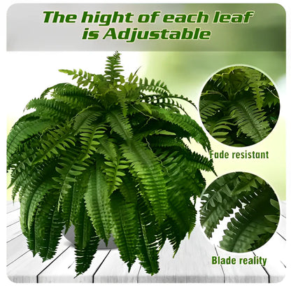 Weatherproof Realistic Outdoor Boston Fern Plant