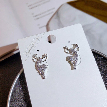 Festive Reindeer Earrings | Christmas Jewellery for Women-Nora Luxe