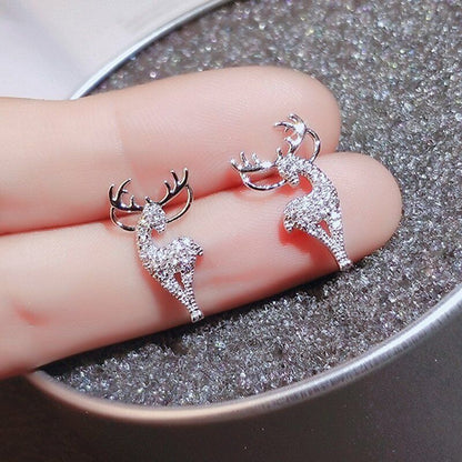 Festive Reindeer Earrings | Christmas Jewellery for Women-Nora Luxe