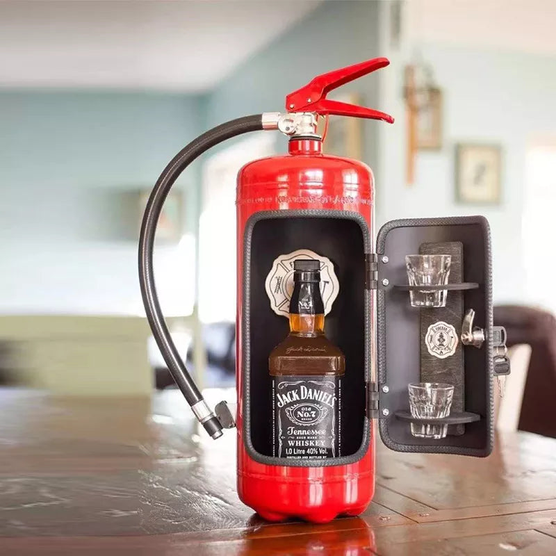 Secret Bottle Fire Extinguisher Storage