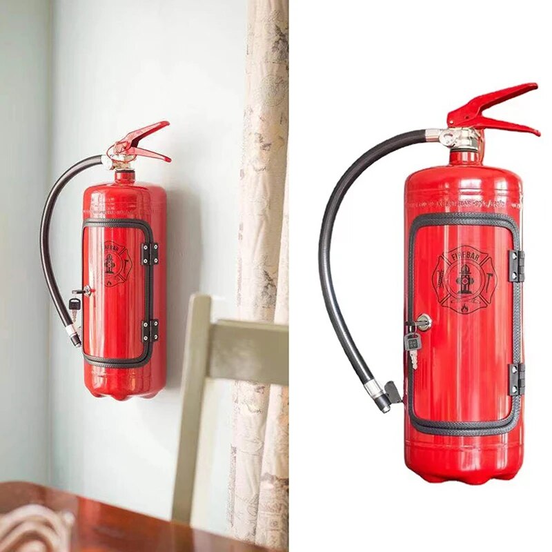 Secret Bottle Fire Extinguisher Storage