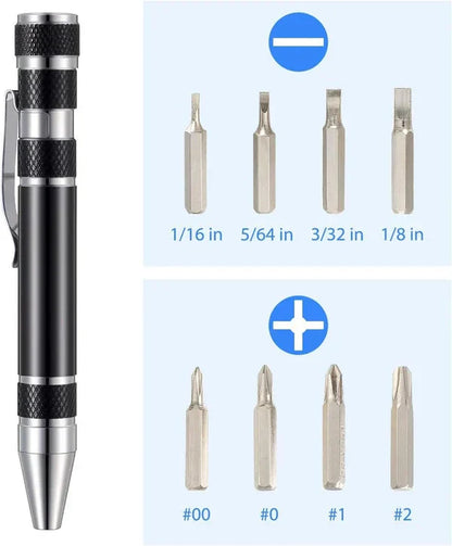Compact 8-in-1 Multi Tool Pen