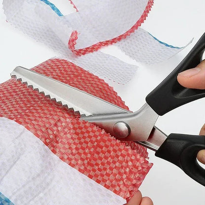Sharp Zigzag Scissors for Fabric Cutting