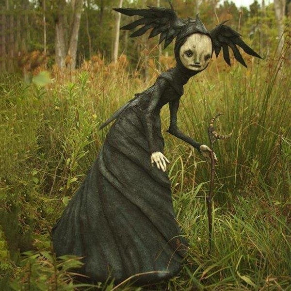 Spooky Witch Figurines Halloween Decorations - Pexav