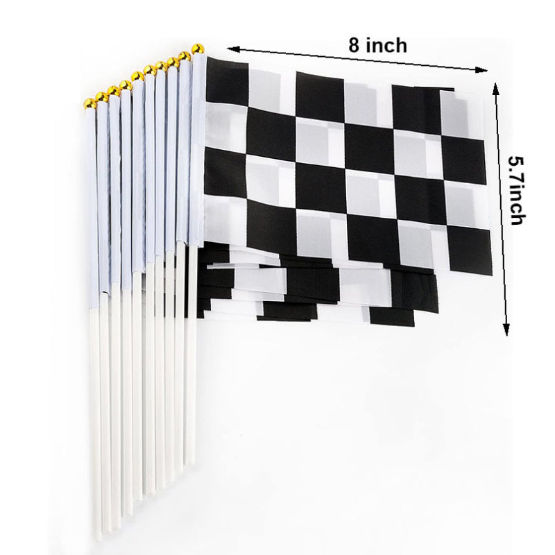 Small Racing Checkered Flags and Cone Kit