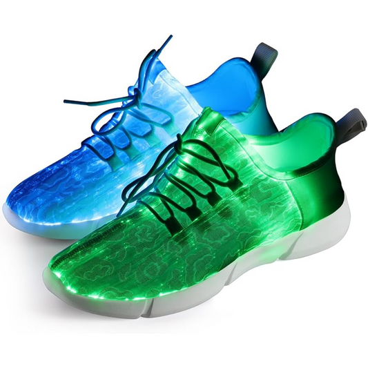 Colorful Light Up Fiber Optic Shoes - Pexav