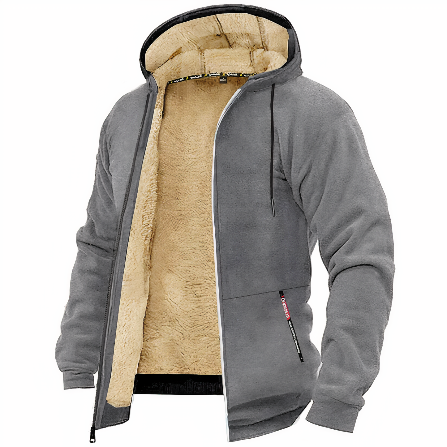 Fleece Lined Jacket - Liam-Gray-XS-Nora Luxe