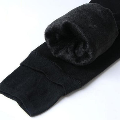 Fleece Lined Winter Leggings - Elsa-Black-S-Nora Luxe