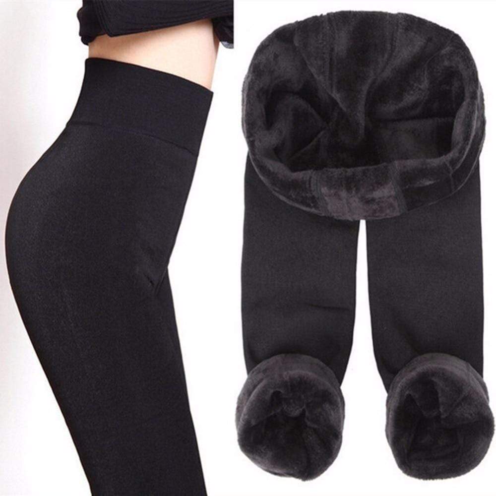 Fleece Lined Winter Leggings - Elsa-Blue-S-Nora Luxe