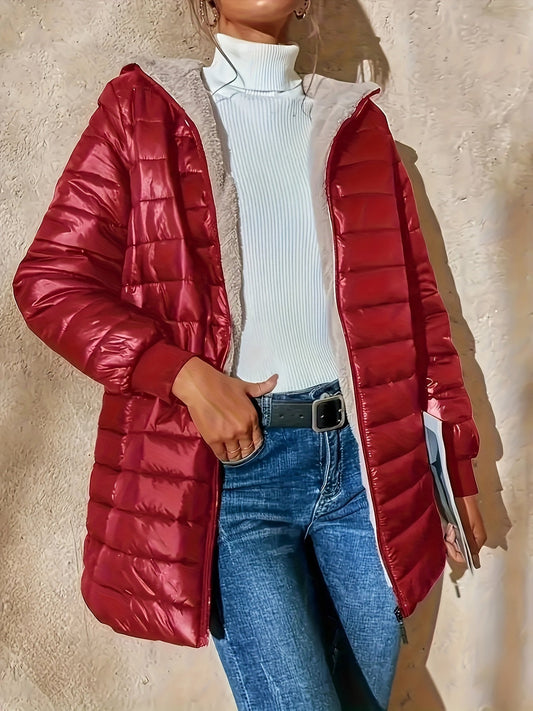 Warm Zip Up Fleece Jacket for Women - Pexav