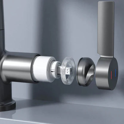 Flexible Water Tap - WaterMaster-Black with display-Nora Luxe