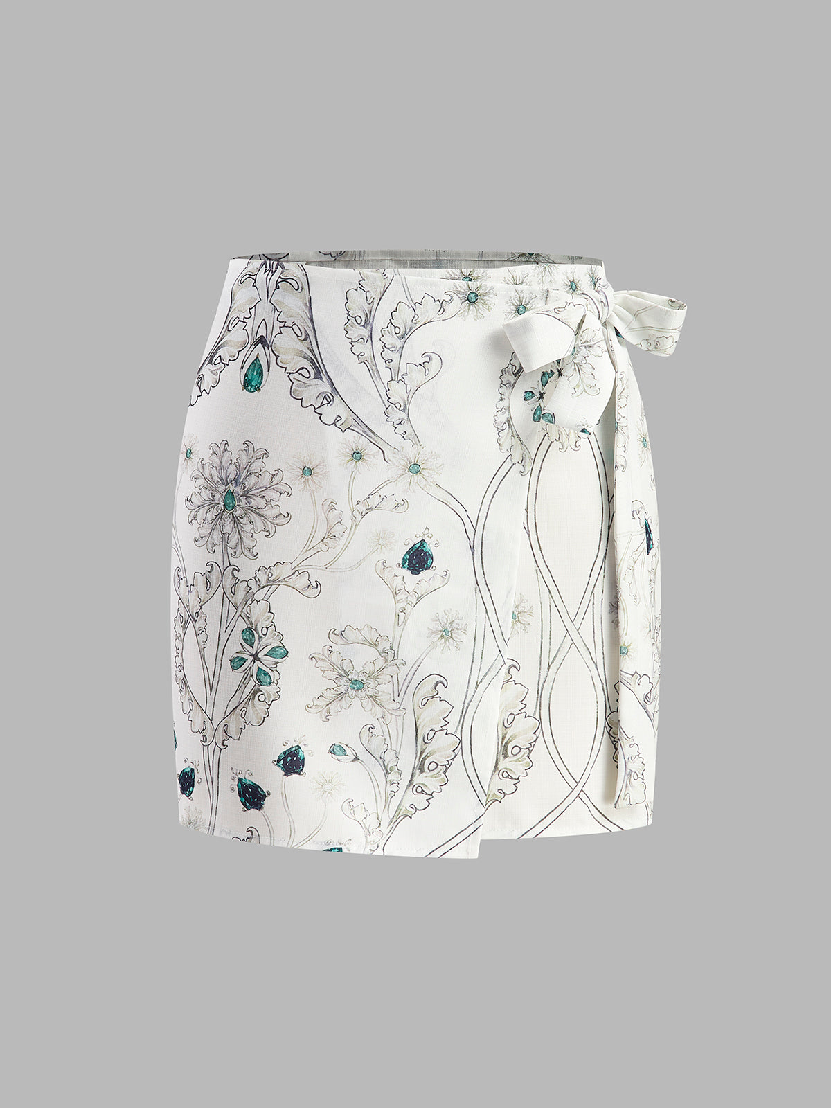 Colorful Paisley Flowy Maxi Skirt - Pexav