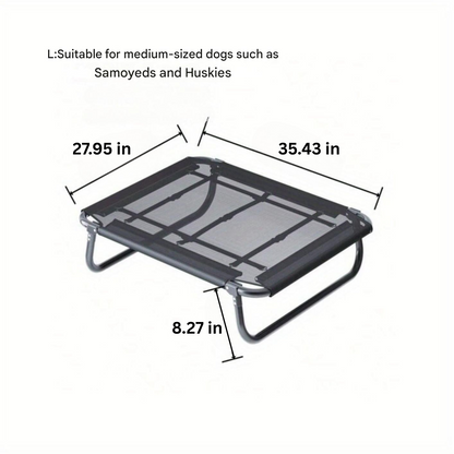 Foldable Dog Stretcher - TravelBuddy-Black-S-Nora Luxe