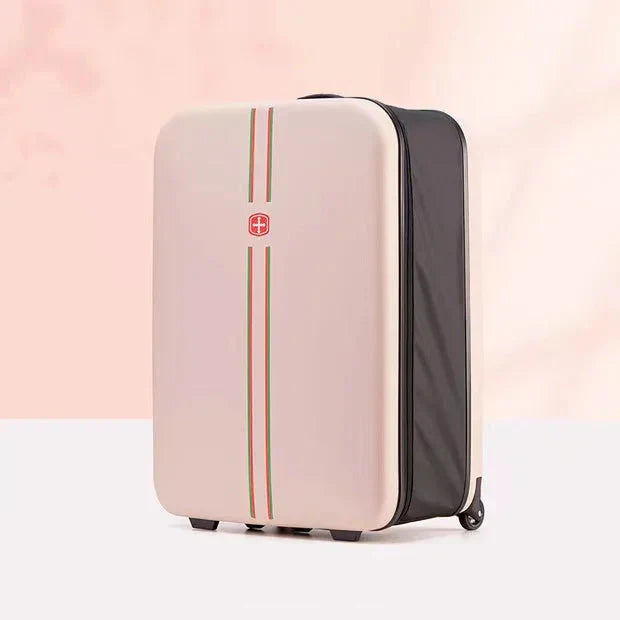 Foldable hard shell suitcase – Porto-Pink-S (42 L)-Nora Luxe