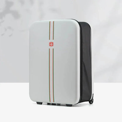 Foldable hard shell suitcase – Porto-White-S (42 L)-Nora Luxe
