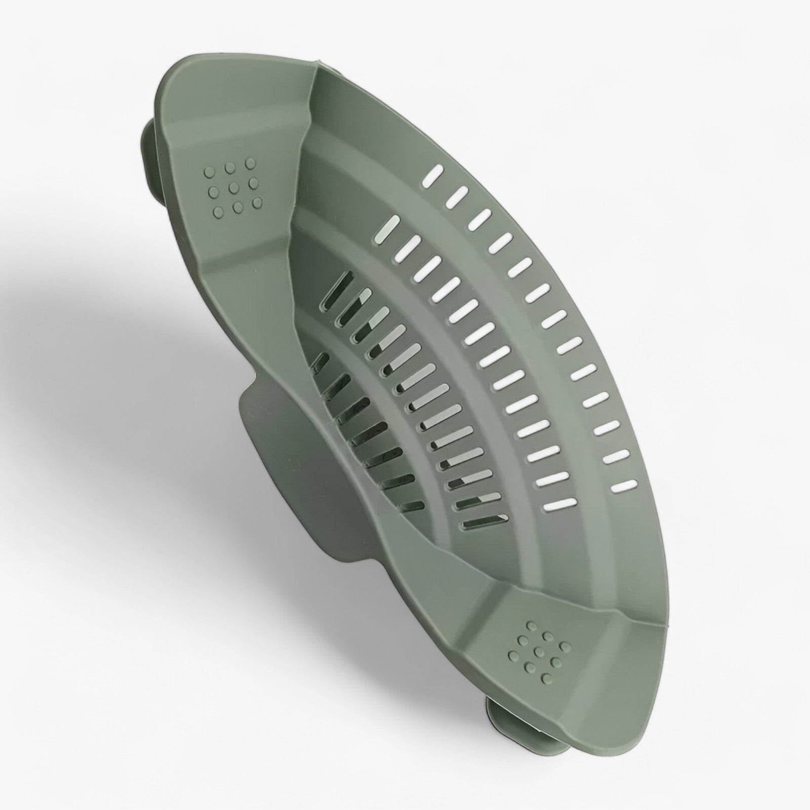 Foldable Silicone Kitchen Colander - FlexiStrain-Gray-Nora Luxe