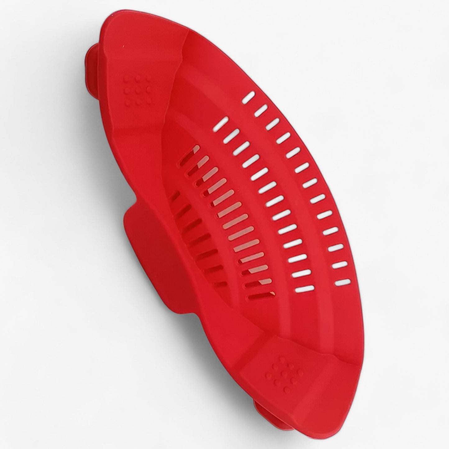 Foldable Silicone Kitchen Colander - FlexiStrain-Red-Nora Luxe