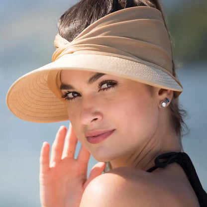 Portable Wide Brim Sun Hat for Women - Pexav