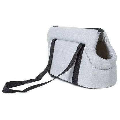 Foldable Travel Basket for Dogs - CarryPaws-Gray-M-Nora Luxe